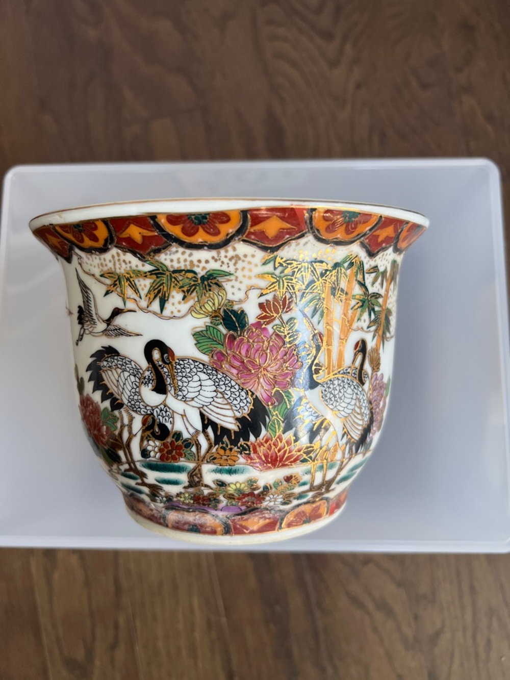 Vintage Chinese Porcelain Planter - Picture 7 of 7